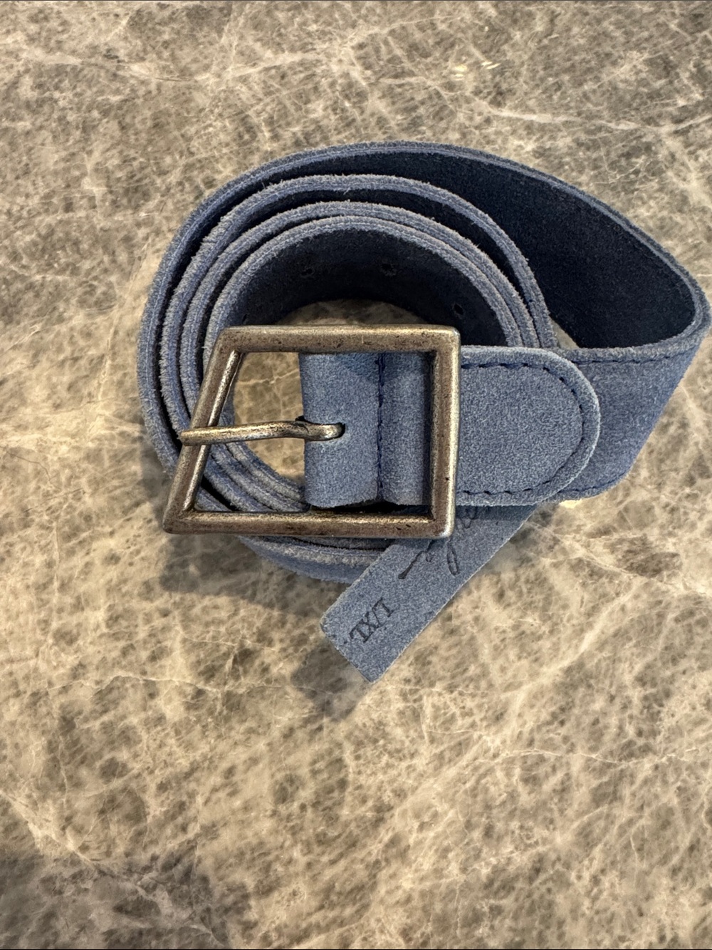 Free People Blue Suede Belt